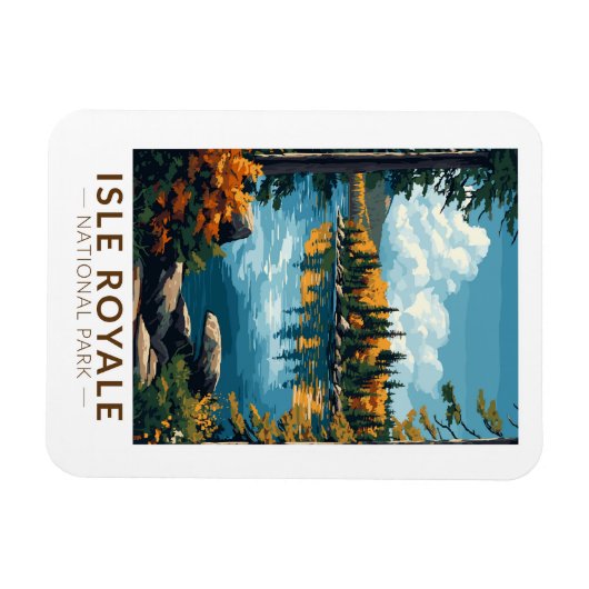 Activiteiten in de omgeving van Isle Royale Nation Magneet (Horizontaal)