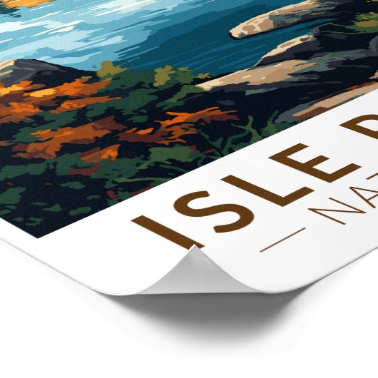 Activiteiten in de omgeving van Isle Royale Nation Poster (Hoek)