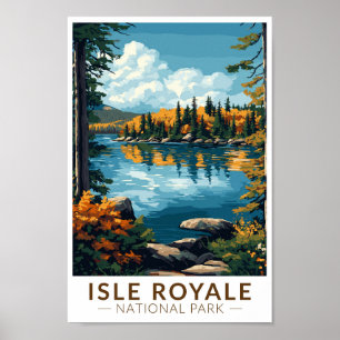 Activiteiten in de omgeving van Isle Royale Nation Poster