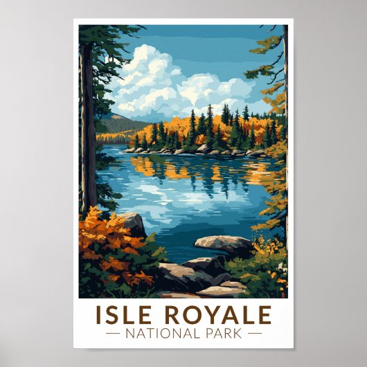 Activiteiten in de omgeving van Isle Royale Nation Poster (Voorkant)