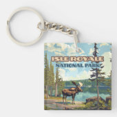 Activiteiten in de omgeving van Isle Royale Nation Sleutelhanger (Voorkant)