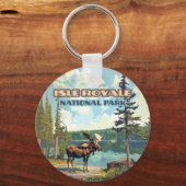 Activiteiten in de omgeving van Isle Royale Nation Sleutelhanger (Voorkant)