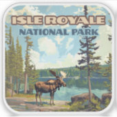Activiteiten in de omgeving van Isle Royale Nation Sticker (Voorkant)