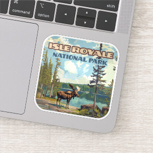 Activiteiten in de omgeving van Isle Royale Nation Sticker