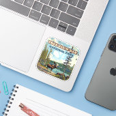 Activiteiten in de omgeving van Isle Royale Nation Sticker (Laptop met iPhone)