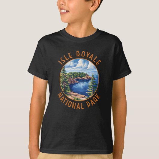 Activiteiten in de omgeving van Isle Royale Nation T-shirt (Voorkant)