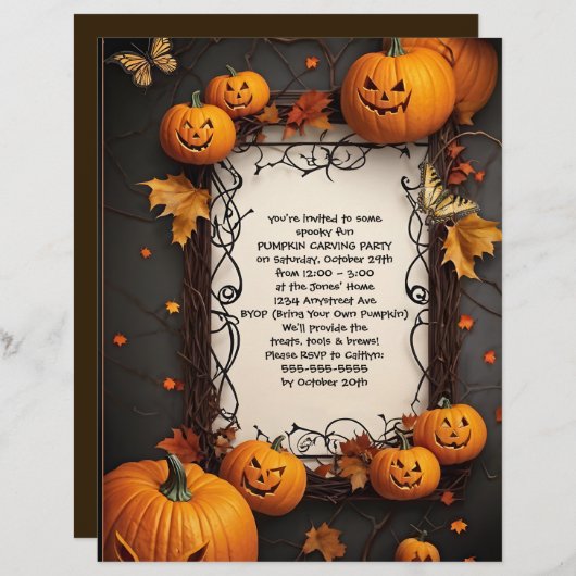 Activiteiten in de omgeving van Jack O'Lanterns &  Briefhoofd (Voorkant / Achterkant)