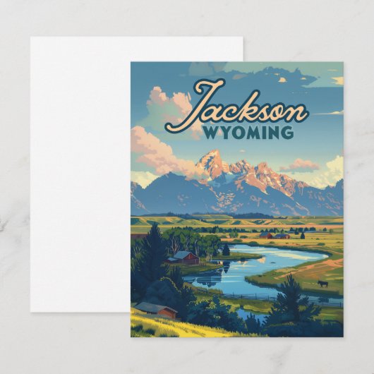 Activiteiten in de omgeving van Jackson Hole Wyomi (Voorkant / Achterkant)