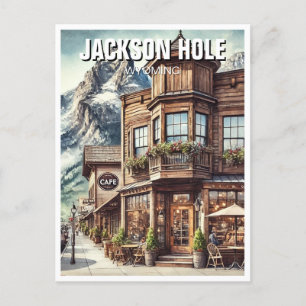 Activiteiten in de omgeving van Jackson Hole Wyomi Briefkaart