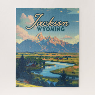 Activiteiten in de omgeving van Jackson Hole Wyomi Legpuzzel