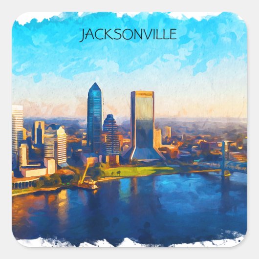 Activiteiten in de omgeving van Jacksonville Flori Vierkante Sticker (Voorkant)