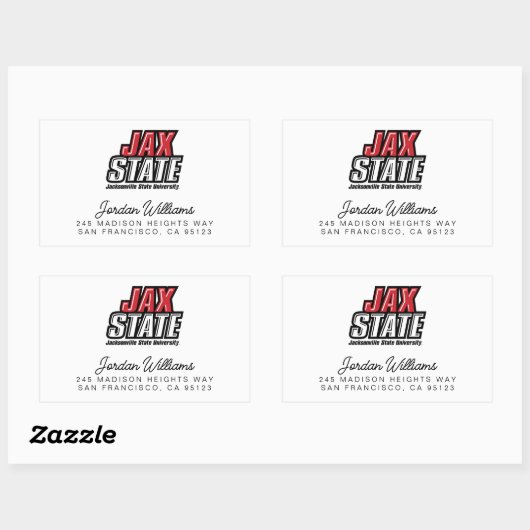 Activiteiten in de omgeving van Jacksonville State Rechthoekige Sticker (Vel)