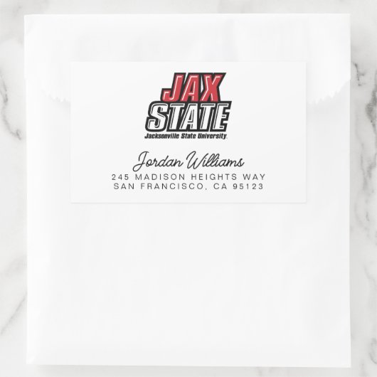 Activiteiten in de omgeving van Jacksonville State Rechthoekige Sticker (Tas)