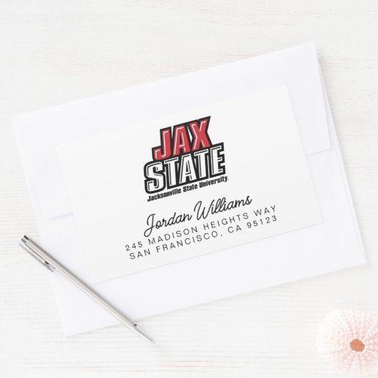 Activiteiten in de omgeving van Jacksonville State Rechthoekige Sticker (Envelop)