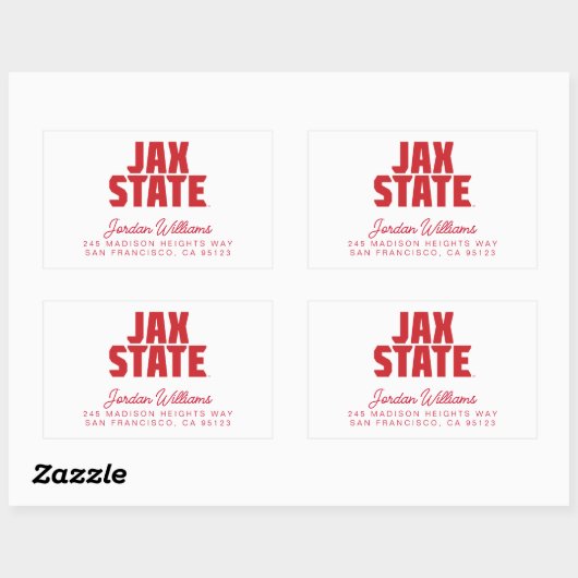 Activiteiten in de omgeving van Jacksonville State Rechthoekige Sticker (Vel)
