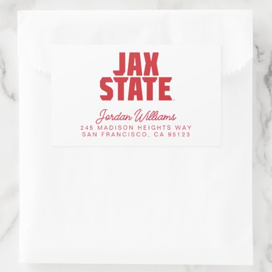 Activiteiten in de omgeving van Jacksonville State Rechthoekige Sticker (Tas)