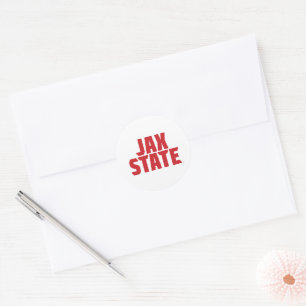 Activiteiten in de omgeving van Jacksonville State Ronde Sticker