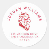 Activiteiten in de omgeving van Jacksonville State Ronde Sticker (Voorkant)