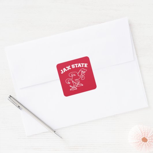 Activiteiten in de omgeving van Jacksonville State Vierkante Sticker (Envelop)