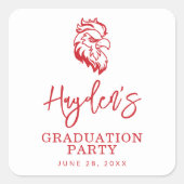 Activiteiten in de omgeving van Jacksonville State Vierkante Sticker (Voorkant)