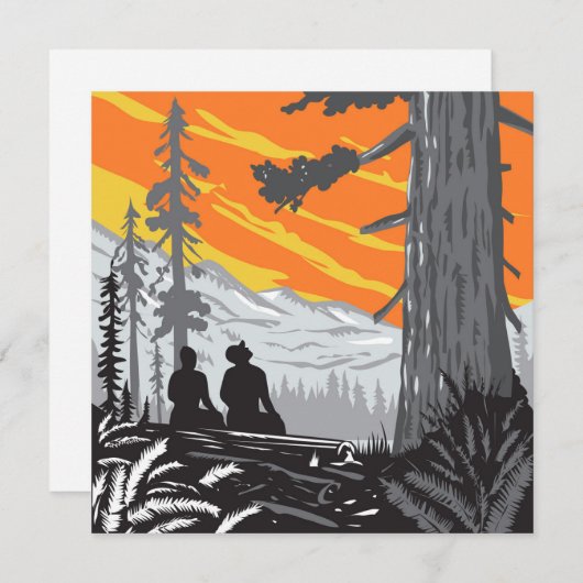 Activiteiten in de omgeving van Jedediah Smith Red Feestdagenkaart (Voorkant / Achterkant)