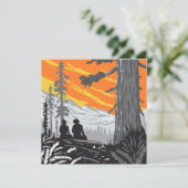 Activiteiten in de omgeving van Jedediah Smith Red Feestdagenkaart (Staand voorkant)