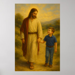 Activiteiten in de omgeving van Jesus Walking with Poster