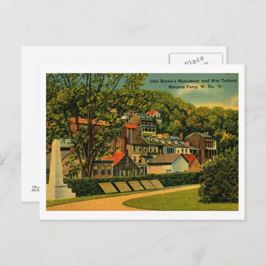 Activiteiten in de omgeving van John Brown Monumen Briefkaart (Voorkant / Achterkant)
