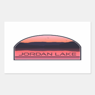 Activiteiten in de omgeving van Jordan Lake North Rechthoekige Sticker