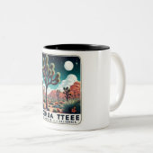 Activiteiten in de omgeving van Joshua Tree Nation Tweekleurige Koffiemok (Voorkant rechts)