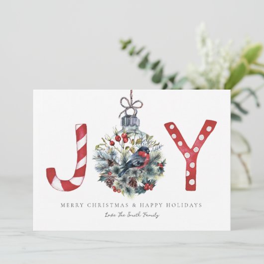 Activiteiten in de omgeving van Joy Christmas Wens Feestdagenkaart (Staand voorkant)