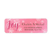 Activiteiten in de omgeving van Joy Pink Snowflake Etiket (Voorkant)