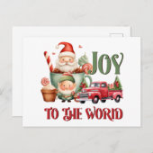 Activiteiten in de omgeving van Joy to the World C Feestdagenkaart (Voorkant / Achterkant)