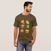 Activiteiten in de omgeving van Junk Food Collage  T-shirt (Voorkant volledig)