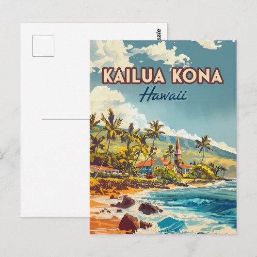 Activiteiten in de omgeving van Kailua Kona Hawaii Briefkaart (Voorkant / Achterkant)