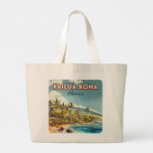 Activiteiten in de omgeving van Kailua Kona Hawaii Grote Tote Bag (Achterkant)