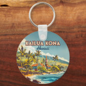 Activiteiten in de omgeving van Kailua Kona Hawaii Sleutelhanger (Achterkant)