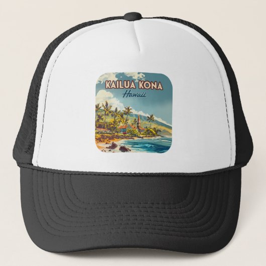 Activiteiten in de omgeving van Kailua Kona Hawaii Trucker Pet (Voorkant)