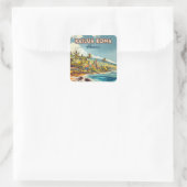 Activiteiten in de omgeving van Kailua Kona Hawaii Vierkante Sticker (Tas)