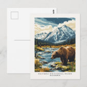 Activiteiten in de omgeving van Katmai National Pa Briefkaart (Voorkant / Achterkant)