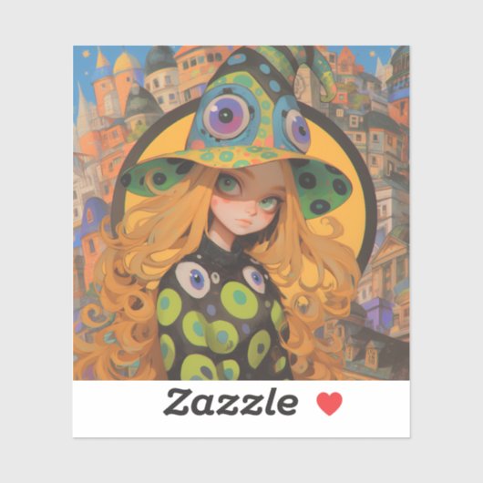 Activiteiten in de omgeving van Kawaii Witch & Eye Sticker (Vel)