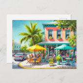 Activiteiten in de omgeving van Key West Waterverf Briefkaart (Voorkant / Achterkant)