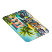 Activiteiten in de omgeving van Key West Waterverf Magneet (Rechterzijde)