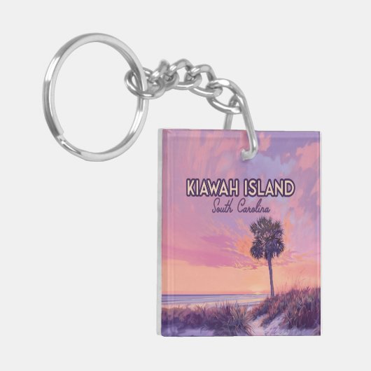 Activiteiten in de omgeving van Kiawah Island Sout Sleutelhanger (Voorkant Links)