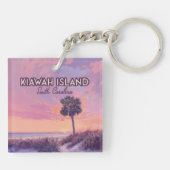 Activiteiten in de omgeving van Kiawah Island Sout Sleutelhanger (Achterkant)