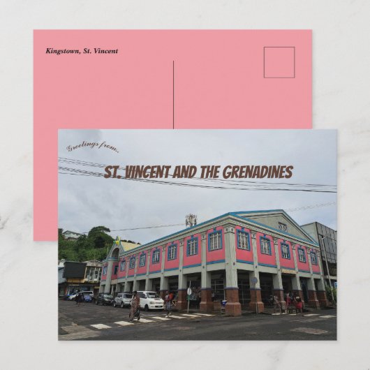 Activiteiten in de omgeving van Kingstown St Vince Briefkaart (Voorkant / Achterkant)
