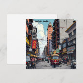 Activiteiten in de omgeving van Kolkata, India Dow (Voorkant / Achterkant)