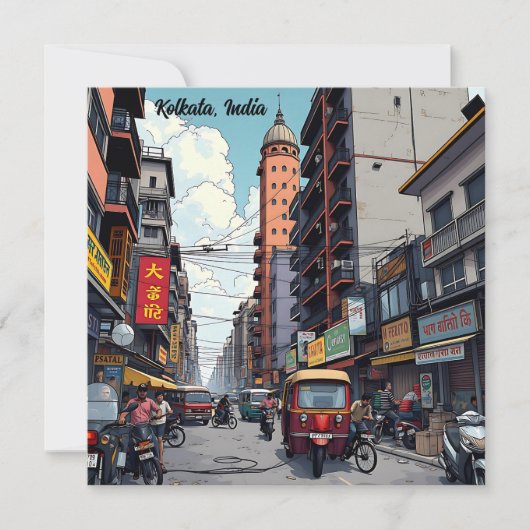 Activiteiten in de omgeving van Kolkata, India Dow (Voorkant)