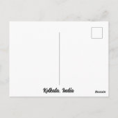 Activiteiten in de omgeving van Kolkata, India Dow Briefkaart (Achterkant)