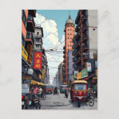 Activiteiten in de omgeving van Kolkata, India Dow Briefkaart (Voorkant)